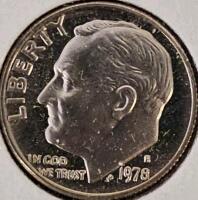 Brilliant U.S. Proof Coin Lot: 1964, 1977, 1978 - Lincoln, Kennedy, Washington, Roosevelt - 7
