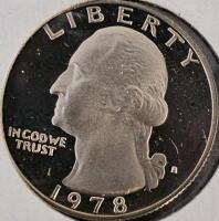 Brilliant U.S. Proof Coin Lot: 1964, 1977, 1978 - Lincoln, Kennedy, Washington, Roosevelt - 9