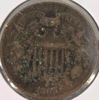 1898 Barber Quarter & 1865 Two Cent Piece &ndash; Historic U.S. Coins - 6