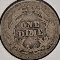 1904 Barber Dime & 1943 Mercury Dime 90% Silver, Circulated, US Collectible Coins - 4