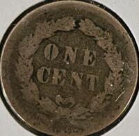 1857 Seated Liberty Dime Silver & 1859 Indian Head Cent Copper Nickel, Circulated, Historic U.S. Coins - 7