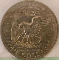 U.S. Eisenhower Dollar 1977, 24k Gold-Plated 1989-D Washington Quarter, Colorized MD Kennedy Half - 7