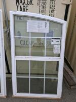 2 Alside 70 Series 36x60 Arch Top Single Hung Windows, Double Glazed, Colonial Grids, Vinyl Frame - 3
