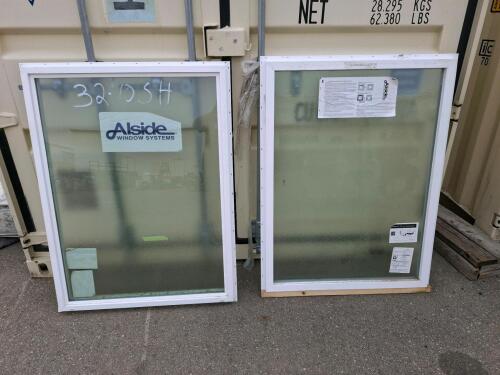 2 Alside A770 70 Series Fixed Vinyl Windows, 36"x48", Double Glazed, Low-E, Argon Filled