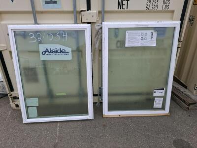 2 Alside A770 70 Series Fixed Vinyl Windows, 36"x48", Double Glazed, Low-E, Argon Filled