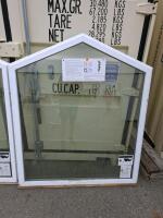 Alside 70 Series Gable-Top Fixed Windows 47.5"x56", Double Glazed, Low-E Argon, White, NFRC - 3