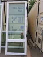 White Vinyl Sliding Glass Patio Door Panels, SunCoat Low-E Tempered, approximately 35.7"x93.3" / 35.5"x95.5"/35.5x95 (3 Panels In Total) - 3
