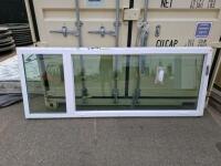 White Vinyl Sliding Glass Patio Door Panels, SunCoat Low-E Tempered, approximately 35.7"x93.3" / 35.5"x95.5"/35.5x95 (3 Panels In Total) - 6