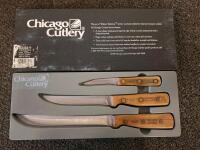 Chicago Cutlery Walnut Knife Set, Pyrex Bakeware, Serving Trays, Flatware & Kitchen Linens - 2