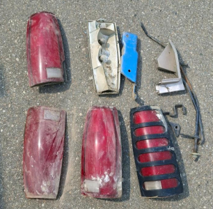 1981-1987 Chevrolet/GMC C/K Series Tail Light Lens Assemblies, Part Numbers 16503924 & 16503930
