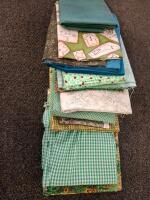Extensive Quilting Fabric: Better Homes & Gardens Precuts, Patterns, Tools, One Unfinished Quilt, And More - 12