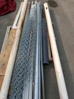 Mix Of JM Eagle 1" SCH40 PVC Pipes, Galvanized Posts, Chain Link Fence Mesh, Wood Boards, Approximately 8 Foot Lengths And Under - 3