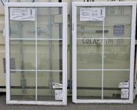 Alside Double Hung Vinyl Windows, White Frame, Colonial Grids, Locks, 36"x60"