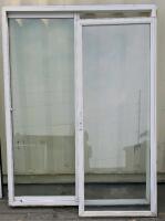 White Vinyl/Aluminum Sliding Glass Patio Door With Removable Screen, 2-Panel - 3