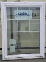 Alside Colonial Grid Vinyl Window, 36"x48", Double Pane, White Frame