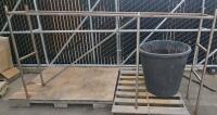 Galvanized Scaffolding Frame 94.25"x14.25" With 35 Steel Rebar Rods & Plastic Tub - 3