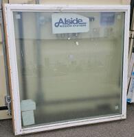 Alside Vinyl Fixed Picture Windows, Double Pane Insulated Glass, 48"x48" White, Set Of 2 - 2