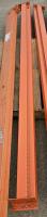 8 Heavy Duty Pallet Rack Step Beams, Ranging From 94" To 96", Orange, Steel, Warehouse Storage - 2