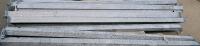 Galvanized Steel Support Posts, 94" Length, 3"x3", 13 Count, Mounting Plates, Hot-Dip Finish - 2