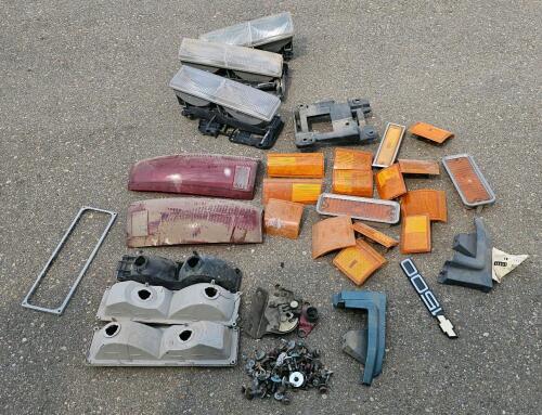 Assorted 1988-1998 Chevrolet/GMC Truck/SUV Exterior Parts: Headlights, Taillights, Bezels, Hardware