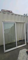 White 2-Panel Sliding Glass Patio Door With Screen, Double-Pane Tempered Glass - 4
