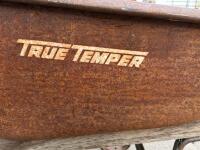 True Temper 6 Cu. Ft. Steel Tray Wheelbarrow, Hardwood Handles, Single Pneumatic Wheel - 2