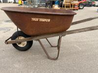 True Temper 6 Cu. Ft. Steel Tray Wheelbarrow, Hardwood Handles, Single Pneumatic Wheel - 3