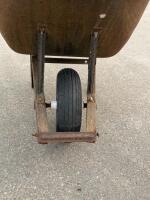True Temper 6 Cu. Ft. Steel Tray Wheelbarrow, Hardwood Handles, Single Pneumatic Wheel - 4