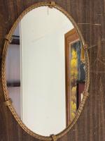 Framed Art Collection: A.T. Cox Landscape Print, Architectural Drawing, Photograph, Oval Mirror - 2