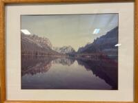 Framed Art Collection: A.T. Cox Landscape Print, Architectural Drawing, Photograph, Oval Mirror - 3