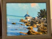 Metal Cat Wall Art, Framed Cat Drawing, Seascape Photograph, Purple Flower Painting, Leon Parsons Swan Print - 5
