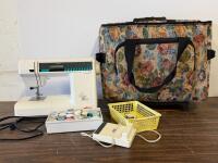 Elna 6003 Quilter's Dream Computerized Sewing Machine w/ LCD, Accessories, Rolling Case, SN 8423324 (powers on)