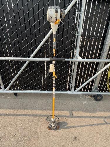 Ryobi 25CC Expand-It Gas String Trimmer/Brush Cutter, Straight Shaft, Brush Blade, Shoulder Strap