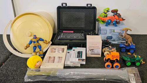Mixed Lot: Brother P-Touch Label Maker, Toys, ESR Screen Protector, CPAP Wipes, New Home Items