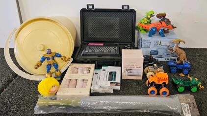 Mixed Lot: Brother P-Touch Label Maker, Toys, ESR Screen Protector, CPAP Wipes, New Home Items