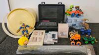 Mixed Lot: Brother P-Touch Label Maker, Toys, ESR Screen Protector, CPAP Wipes, New Home Items