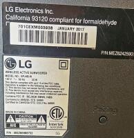 LG Wireless Subwoofer SPJ4B-W, 100W, 6.5" Driver, Black, Jan 2017, Serial 701CEXM003938 (tested, works) - 5
