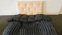 Vibrant Life Large Dog Bed, 48"x28", Black Chevron, Machine-Washable Cover