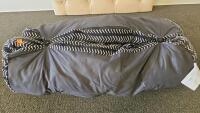 Vibrant Life Large Dog Bed, 48"x28", Black Chevron, Machine-Washable Cover - 3