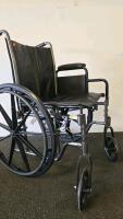 Drive 4-Wheel Rollator Walker Blue with Seat & Storage Bag and Folding Manual Wheelchair Black - 4