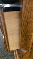 Small 5-Drawer Golden Oak Chest, Dovetail Drawers, Brass Pulls, 24"x12"x24", Traditional Style - 5