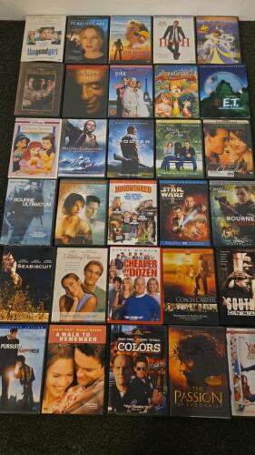 87-Item DVD/VHS Movie Lot &ndash; Mixed Genres, Original Cases, Special Editions