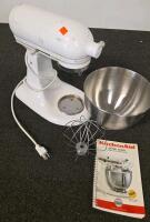 KitchenAid Artisan Series 5 Quart Tilt-Head Stand Mixer, White