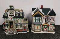 Large 60+ Pc Christmas Village Ceramic Set: Figurines, Buildings, Trees, Victorian Winter Scene - 2