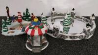 Large 60+ Pc Christmas Village Ceramic Set: Figurines, Buildings, Trees, Victorian Winter Scene - 4