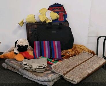Vintage US mail bag, Plush Toys, Play Mat, Rugs, U.S. Mail Canvas Sack, Blanket, Bags &ndash; Mixed Household Soft Goods