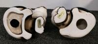 Southwestern Rancho Feliz Pottery Vases Signed Thompson, Hand-Painted Set of 2, Geometric Design - 5