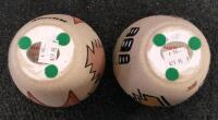 Southwestern Rancho Feliz Pottery Vases Signed Thompson, Hand-Painted Set of 2, Geometric Design - 10