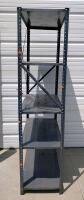 Heavy Duty Industrial Metal Shelving Unit, 5 Adjustable Shelves, 6'x3'x17.5", Gray Steel - 2