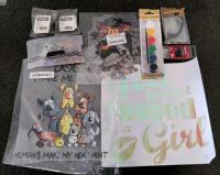 Mixed Lot: Crayola 64 Markers, 3-Drawer Storage, Kids Activity Books, Puzzles, Craft Supplies - 3
